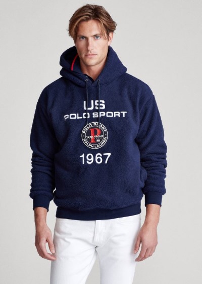 Polo Ralph Lauren Polo Sport Fleece Hættetrøje Herre Danmark (RPYOM7586)